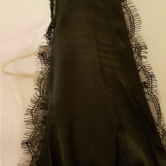Sexy Bebe S black satin finish short cocktail dress. Worn once. - Picture 3 of 6